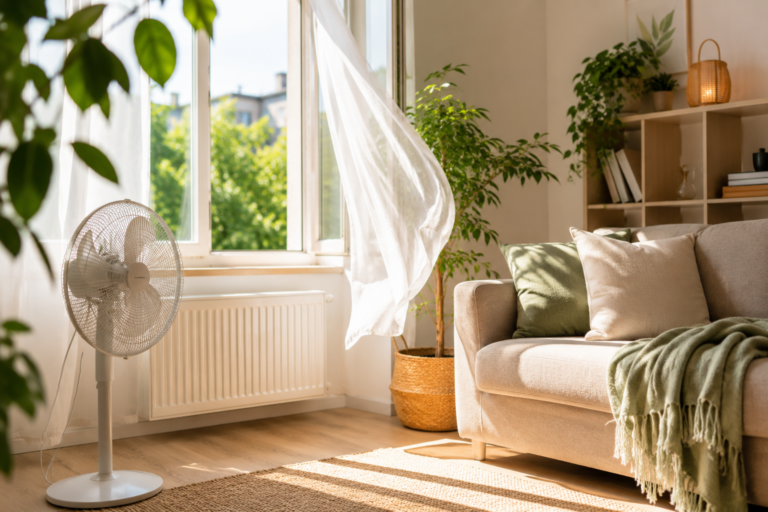 Byt se v létě mění v saunu? Zjistěte, kdy větrat, proč ventilátor někdy nestačí a jak udržet doma příjemný chládek i bez klimatizace
